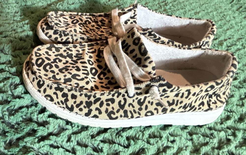Gypsy Jazz Leopard Print Slip-On Casual Shoes GJSP0093-106